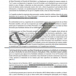 Aviso de privacidad