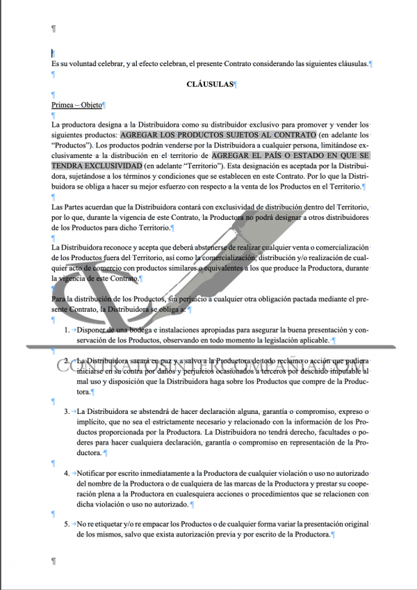 Contrato de distribución